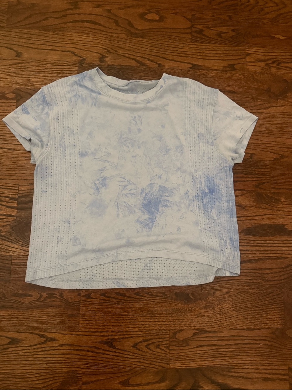 lululemon athletica Kids Short Sleeve Blue Tie-Dye Tee
